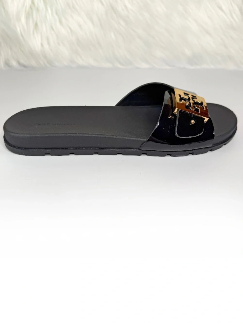 Tory Burch Women's Mellow Buckle Slide Sandals - Black